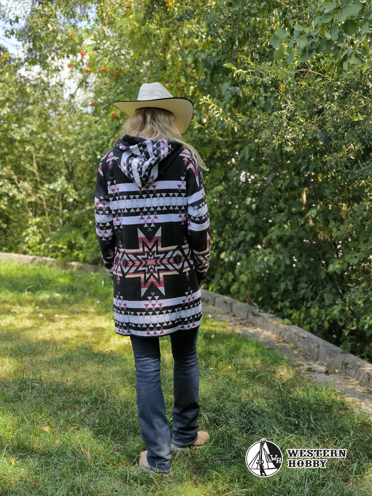Unisex Mantel Aztec black :: Westernhobby